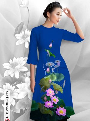 Vải Áo Dài Hoa Sen kiểu mới AD GH7996 26 1611982304 905 Vai Ao Dai Hoa Sen kieu moi AD GH7996