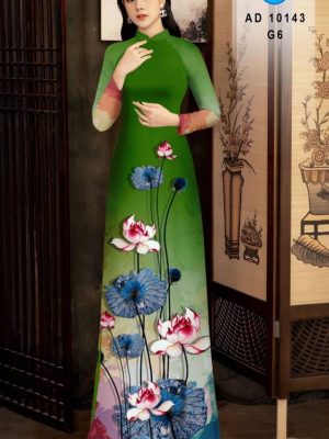 Vải Áo Dài Hoa Sen mới ra AD 10143 27 1612941555 595 Vai Ao Dai Hoa Sen moi ra AD 10143