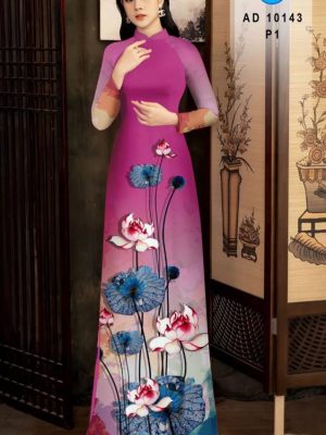 Vải Áo Dài Hoa Sen mới ra AD 10143 28 1612941555 644 Vai Ao Dai Hoa Sen moi ra AD 10143