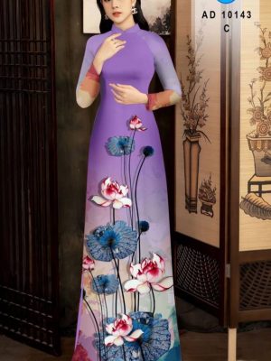 Vải Áo Dài Hoa Sen mới ra AD 10143 34 1612941556 571 Vai Ao Dai Hoa Sen moi ra AD 10143
