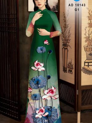 Vải Áo Dài Hoa Sen mới ra AD 10143 30 1612941556 815 Vai Ao Dai Hoa Sen moi ra AD 10143