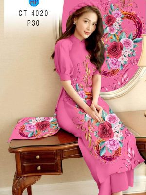 Vải Áo Dài Hoa Hồng mới ra AD CT4020 27 1612941835 86 Vai Ao Dai Hoa Hong moi ra AD CT4020