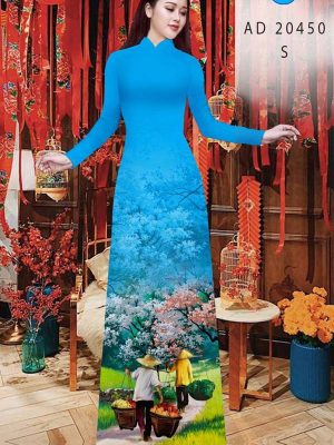 Vải Áo Dài Phong Cảnh kiểu mới AD 20450 31 1613136031 814 Vai Ao Dai Phong Canh kieu moi AD 20450