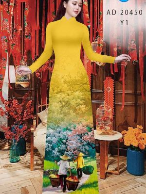 Vải Áo Dài Phong Cảnh kiểu mới AD 20450 35 1613136032 208 Vai Ao Dai Phong Canh kieu moi AD 20450
