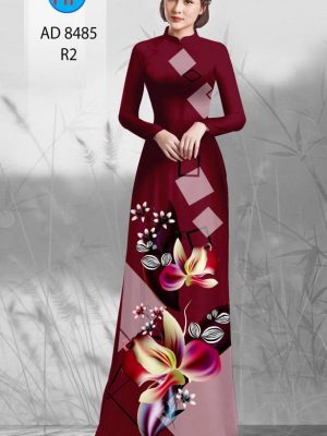 1613273972 2 Vai Ao Dai Hoa In 3D kieu moi AD 8485
