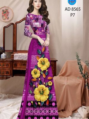 Vải Áo Dài Hoa In 3D kiểu mới AD 8565 20 1613274421 585 Vai Ao Dai Hoa In 3D kieu moi AD 8565