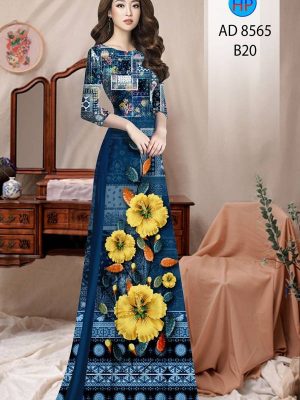 Vải Áo Dài Hoa In 3D kiểu mới AD 8565 33 1613274425 262 Vai Ao Dai Hoa In 3D kieu moi AD 8565
