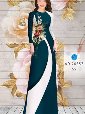 1613444164 335 Vai Ao Dai Hoa In 3D thiet ke 2021 AD