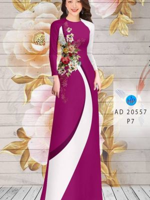 1613444164 57 Vai Ao Dai Hoa In 3D thiet ke 2021 AD