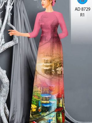 Vải Áo Dài Phong Cảnh kiểu mới AD 8729 25 1613444664 263 Vai Ao Dai Phong Canh kieu moi AD 8729
