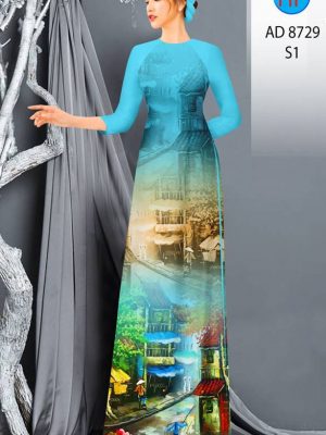 Vải Áo Dài Phong Cảnh kiểu mới AD 8729 24 1613444664 943 Vai Ao Dai Phong Canh kieu moi AD 8729