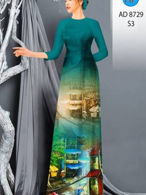 Vải Áo Dài Phong Cảnh kiểu mới AD 8729 26 1613444665 955 Vai Ao Dai Phong Canh kieu moi AD 8729