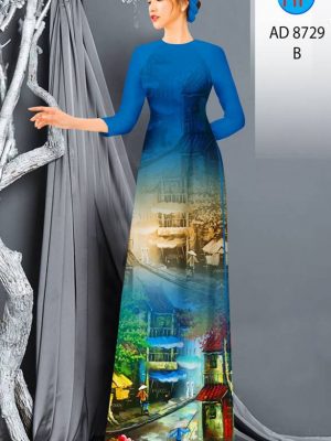 Vải Áo Dài Phong Cảnh kiểu mới AD 8729 33 1613444666 112 Vai Ao Dai Phong Canh kieu moi AD 8729