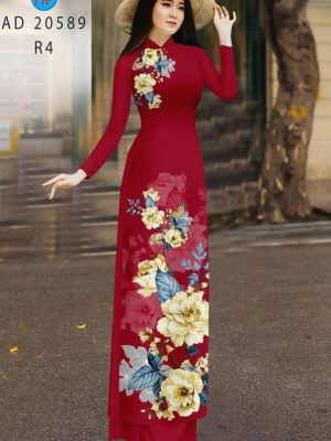 1613445981 199 Vai Ao Dai Hoa In 3D thiet ke 2021 AD