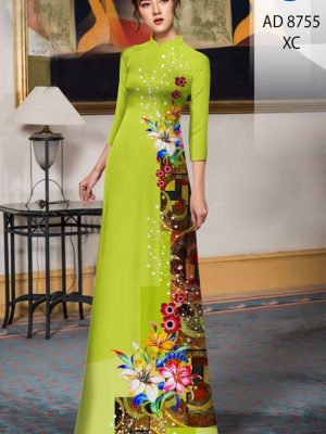 Vải Áo Dài Hoa Ly kiểu mới AD 8755 34 1613449059 871 Vai Ao Dai Hoa Ly kieu moi AD 8755