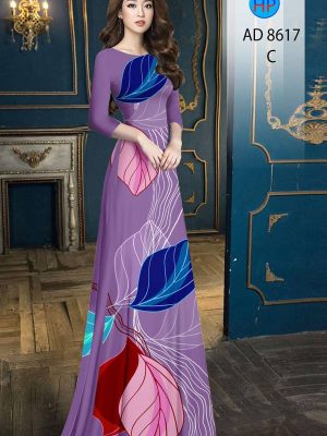 Vải Áo Dài In Hình Lá kiểu mới AD 8617 22 1613530650 451 Vai Ao Dai In Hinh La kieu moi AD 8617