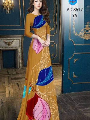 Vải Áo Dài In Hình Lá kiểu mới AD 8617 24 1613530652 326 Vai Ao Dai In Hinh La kieu moi AD 8617