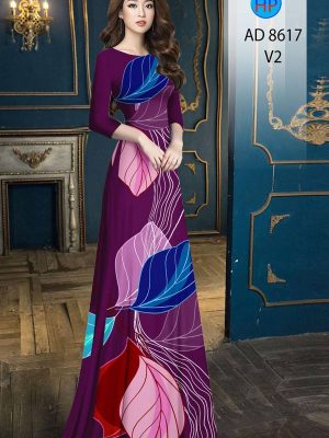 Vải Áo Dài In Hình Lá kiểu mới AD 8617 27 1613530653 575 Vai Ao Dai In Hinh La kieu moi AD 8617