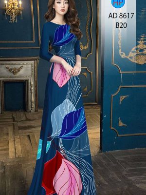Vải Áo Dài In Hình Lá kiểu mới AD 8617 34 1613530656 75 Vai Ao Dai In Hinh La kieu moi AD 8617