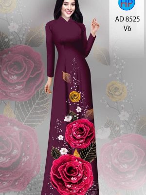 Vải Áo Dài Hoa Hồng kiểu mới AD 8525 34 1613530958 62 Vai Ao Dai Hoa Hong kieu moi AD 8525