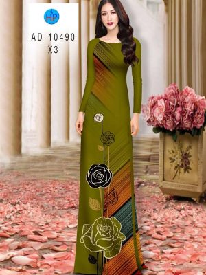 Vải Áo Dài Hoa Hồng mới ra AD 10490 23 1613531133 21 Vai Ao Dai Hoa Hong moi ra AD 10490