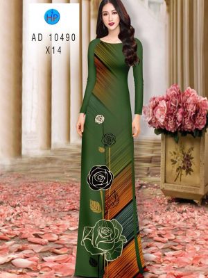 Vải Áo Dài Hoa Hồng mới ra AD 10490 22 1613531133 245 Vai Ao Dai Hoa Hong moi ra AD 10490
