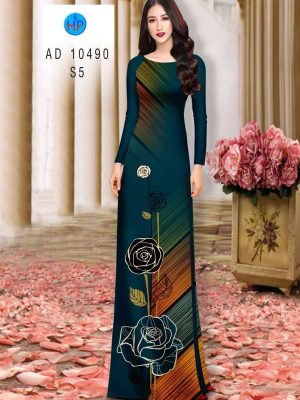 Vải Áo Dài Hoa Hồng mới ra AD 10490 28 1613531134 734 Vai Ao Dai Hoa Hong moi ra AD 10490