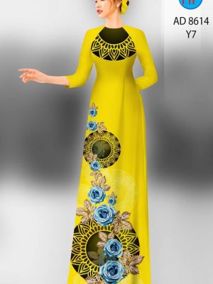 Vải Áo Dài Hoa Hồng thiết kế 2021 AD 8614 23 1613532170 326 Vai Ao Dai Hoa Hong thiet ke 2021 AD 8614