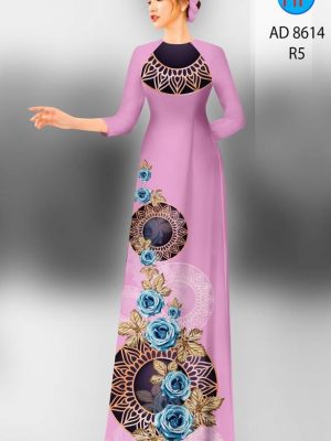 Vải Áo Dài Hoa Hồng thiết kế 2021 AD 8614 34 1613532172 597 Vai Ao Dai Hoa Hong thiet ke 2021 AD 8614