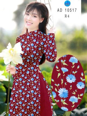 Vải Áo Dài Hoa Nhí kiểu mới AD 10517 20 1613533420 867 Vai Ao Dai Hoa Nhi kieu moi AD 10517