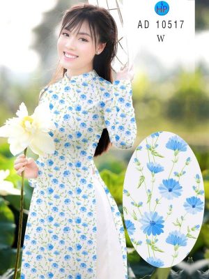 Vải Áo Dài Hoa Nhí kiểu mới AD 10517 24 1613533421 890 Vai Ao Dai Hoa Nhi kieu moi AD 10517