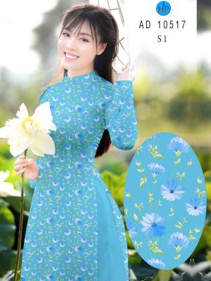 Vải Áo Dài Hoa Nhí kiểu mới AD 10517 23 1613533421 899 Vai Ao Dai Hoa Nhi kieu moi AD 10517