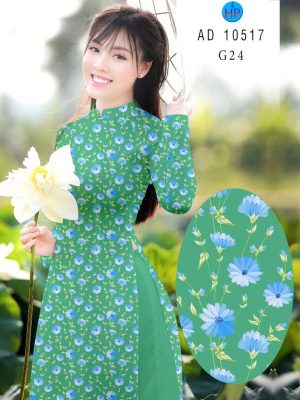 Vải Áo Dài Hoa Nhí kiểu mới AD 10517 33 1613533423 574 Vai Ao Dai Hoa Nhi kieu moi AD 10517