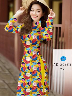 Vải Áo Dài Hình Lá kiểu mới AD 20653 23 1613534773 789 Vai Ao Dai Hinh La kieu moi AD 20653
