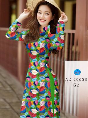 Vải Áo Dài Hình Lá kiểu mới AD 20653 25 1613534774 261 Vai Ao Dai Hinh La kieu moi AD 20653
