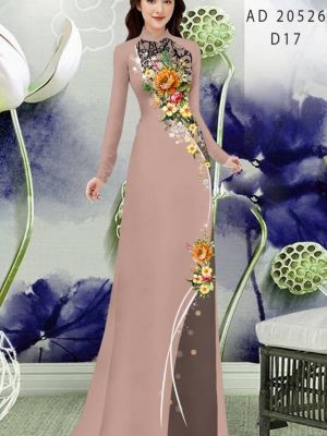 1613617823 355 Vai Ao Dai Hoa In 3D thiet ke 2021 AD