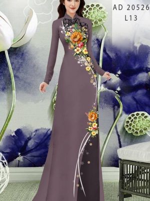 1613617829 614 Vai Ao Dai Hoa In 3D thiet ke 2021 AD