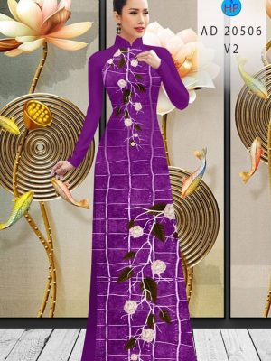 Vải Áo Dài Hoa Hồng kiểu mới AD 20506 21 1613619127 733 Vai Ao Dai Hoa Hong kieu moi AD 20506