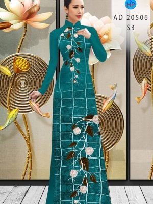 Vải Áo Dài Hoa Hồng kiểu mới AD 20506 28 1613619129 169 Vai Ao Dai Hoa Hong kieu moi AD 20506