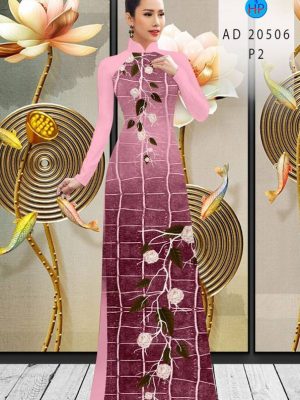 Vải Áo Dài Hoa Hồng kiểu mới AD 20506 27 1613619129 795 Vai Ao Dai Hoa Hong kieu moi AD 20506