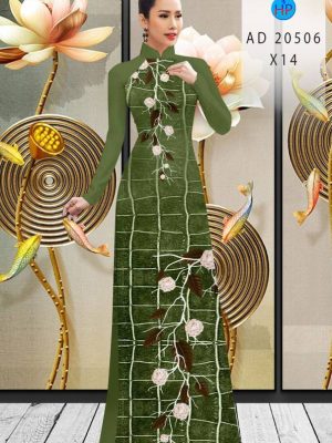 Vải Áo Dài Hoa Hồng kiểu mới AD 20506 31 1613619130 499 Vai Ao Dai Hoa Hong kieu moi AD 20506