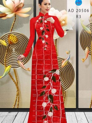 Vải Áo Dài Hoa Hồng kiểu mới AD 20506 35 1613619131 171 Vai Ao Dai Hoa Hong kieu moi AD 20506