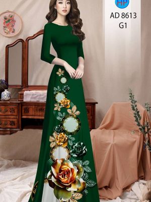 Vải Áo Dài Hoa Hồng thiết kế 2021 AD 8613 20 1613619369 349 Vai Ao Dai Hoa Hong thiet ke 2021 AD 8613