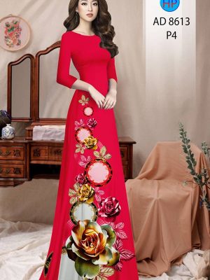 Vải Áo Dài Hoa Hồng thiết kế 2021 AD 8613 25 1613619370 92 Vai Ao Dai Hoa Hong thiet ke 2021 AD 8613
