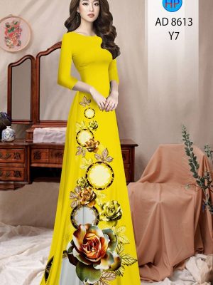 Vải Áo Dài Hoa Hồng thiết kế 2021 AD 8613 30 1613619372 996 Vai Ao Dai Hoa Hong thiet ke 2021 AD 8613