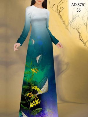 Vải Áo Dài Hình Nón Lá kiểu mới AD 8761 20 1613620009 144 Vai Ao Dai Hinh Non La kieu moi AD 8761