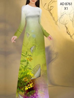 Vải Áo Dài Hình Nón Lá kiểu mới AD 8761 21 1613620009 518 Vai Ao Dai Hinh Non La kieu moi AD 8761