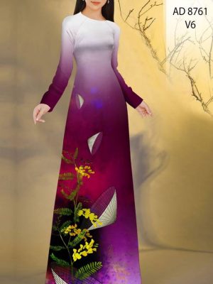 Vải Áo Dài Hình Nón Lá kiểu mới AD 8761 26 1613620010 498 Vai Ao Dai Hinh Non La kieu moi AD 8761