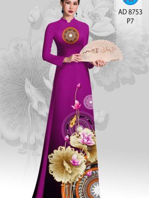 Vải Áo Dài Hoa Sen Và Trống Đồng kiểu mới AD 8753 20 1613620457 204 Vai Ao Dai Hoa Sen Va Trong Dong kieu moi
