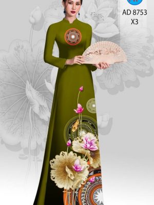 Vải Áo Dài Hoa Sen Và Trống Đồng kiểu mới AD 8753 24 1613620458 749 Vai Ao Dai Hoa Sen Va Trong Dong kieu moi